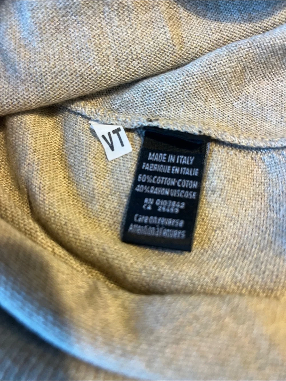 Men's Turtleneck Sweater in Taupe - Minimal Knit